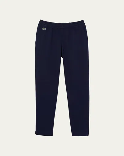 Lacoste Boys' Stretch Cotton Gabardine Chino Pants - Big Kid In Navy Blue