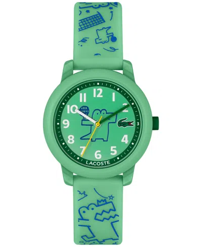 Lacoste Kid's Green Printed Silicone Strap Watch 33mm