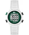 Lacoste Kid's Lc33 White Silicone Strap Watch, 32.6mm In White