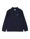 Lacoste Kid Long Sleeves Polo In Blue