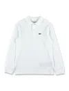 Lacoste Kid Long Sleeves Polo In White