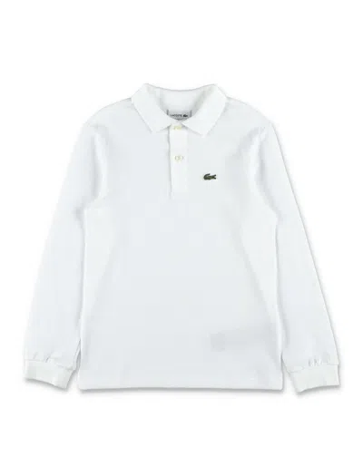Lacoste Kid Long Sleeves Polo In White