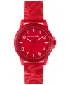 Lacoste Kid's Rider Red Silicone Strap Watch, 36mm In Red