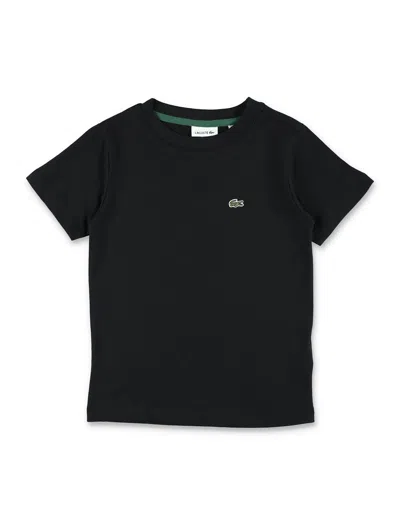 Lacoste Kids Classic Cotton T-shirt In Black