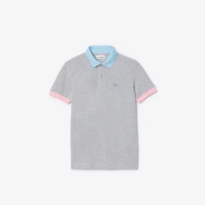 Lacoste Kids' Colorblock Piqué Polo - 3 Years In Grey