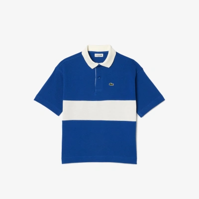 Lacoste Kids' Colorblock Piqué Polo - 8 Years In Blue