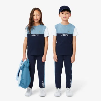 Lacoste Kids' Colorblock Sweatpants - 6 Years In Blue