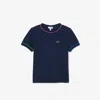 Lacoste Kids' Contrast Trim Cotton T-shirt - 10 Years In Blue