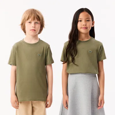 Lacoste Kids' Cotton T-shirt - 10 Years In Green