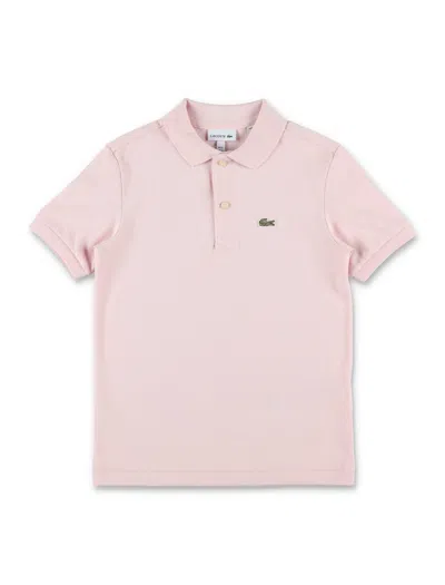 Lacoste Kids Cotton Petit Piqué Polo In Pink