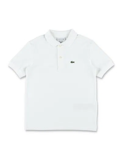 Lacoste Kids Cotton Petit Piqué Polo In White