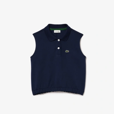 Lacoste Kids' Cotton Piquã© Sleeveless Polo - 10 Years In Blue