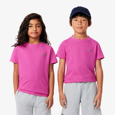 Lacoste Kids' Cotton T-shirt - 5 Years In Pink
