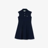LACOSTE KIDS' FIT & FLARE STRETCH PIQUÃ© POLO DRESS - 10 YEARS