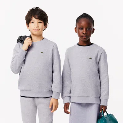 Lacoste Kids' Fleece Crew Neck Sweatshirt - 8 Years In Grey