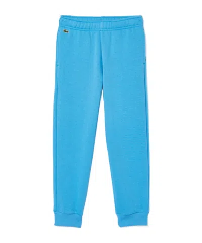 Lacoste Kids' Fleece Sweatpants In Blue