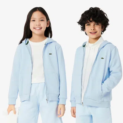 Lacoste Kids' Fleece Zip-up Hoodie - 2 Years In Blue