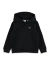 Lacoste Kids Hooded Sweatshirt In Black