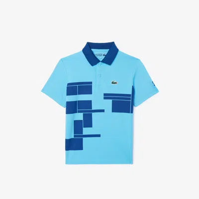 Lacoste Kids'  Tennis X Novak Djokovic Piqué Polo - 2 Years In Blue