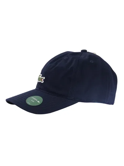 Lacoste Kids Lcan  Core Croc Cap In Blue