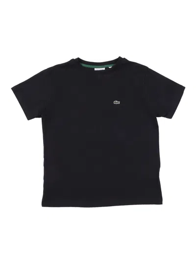 Lacoste Kids Lcb Core Tee In Black