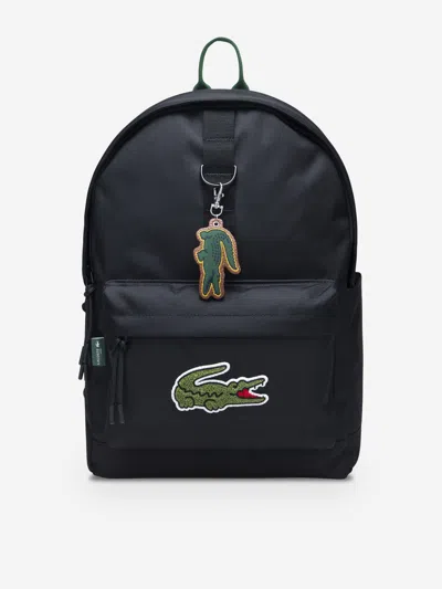Lacoste Kids Logo Backpack In Black