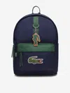 Lacoste Kids Logo Backpack In Blue