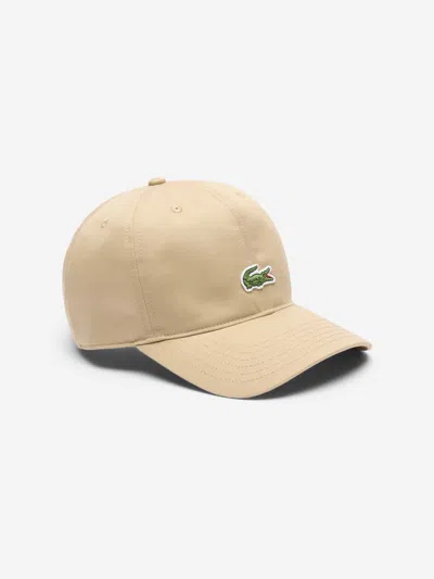 Lacoste Kids Logo Cap In Brown