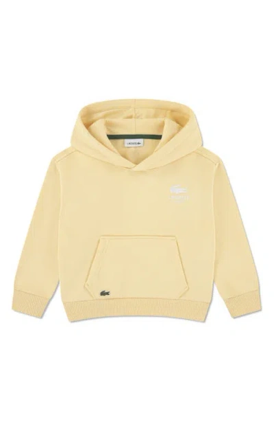 Lacoste Kids' Logo Hoodie In Neutral