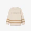 Lacoste Kids' Mesh Panel Fleece Sweatshirt - 14 Years In Neutral
