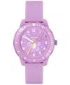 Lacoste Kids Mini Tennis Purple Silicone Strap Watch 34.5mm In Purple