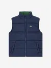 Lacoste Kids Padded Gilet In Blue