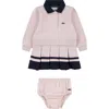 Lacoste Baby Girls Mon Premier Dress In Pink