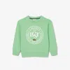 Lacoste Kids' Printed Crew Neck Sweatshirt - 6 Years In Green