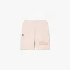 Lacoste Kids' Printed Fleece Shorts - 6 Years In Pink