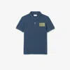 Lacoste Kids' Printed Petit Piqué Polo - 2 Years In Blue