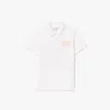 Lacoste Kids' Printed Petit Piqué Polo - 12 Years In White