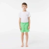 LACOSTE KIDS' QUICK-DRY SOLID SWIM SHORTS - 12 YEARS