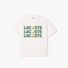 LACOSTE KIDS' RELAXED FIT COTTON TENNIS BALL T-SHIRT - 10 YEARS