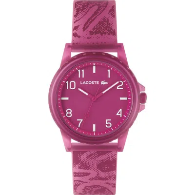 Lacoste Kids' Rider Silicone Strap Watch, 36mm