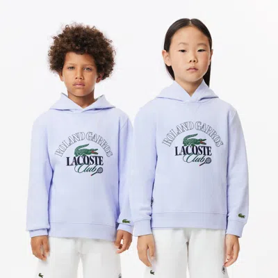 Lacoste Kids' Roland Garros Edition Embroidered Piquã© Sweatshirt - 5 Years In Blue