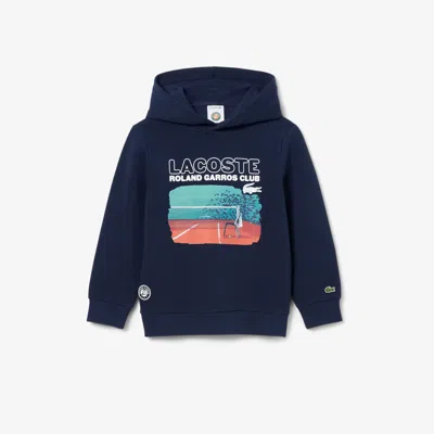Lacoste Kids' Roland-garros Edition Tennis Sweatshirt - 12 Years In Blue