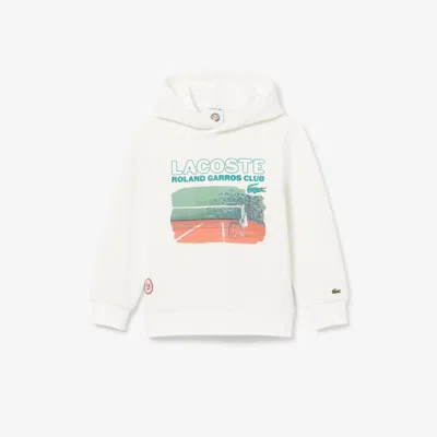 Lacoste Kids' Roland-garros Edition Tennis Sweatshirt - 5 Years In White