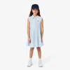 Lacoste Kids' Sleeveless Stretch Piqué Polo Dress - 2 Years In Blue