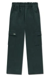 Lacoste Kids' Straight Leg Cargo Pants In Green