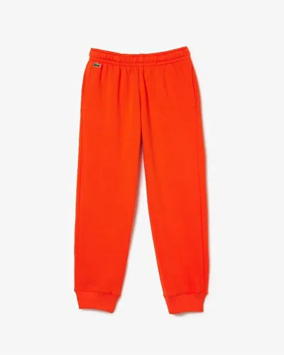 Lacoste Kids Unisex Sweatpants In Orange