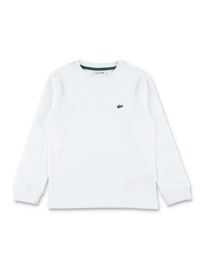LACOSTE LACOSTE KIDS WHITE JERSEY T-SHIRT