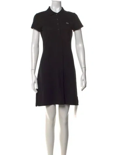 Pre-owned Lacoste Knee-length Dress In Black