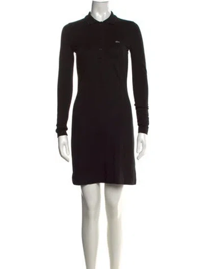 Pre-owned Lacoste Knee-length Dress In Black