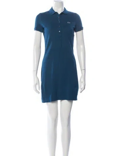Pre-owned Lacoste Knee-length Dress In Blue